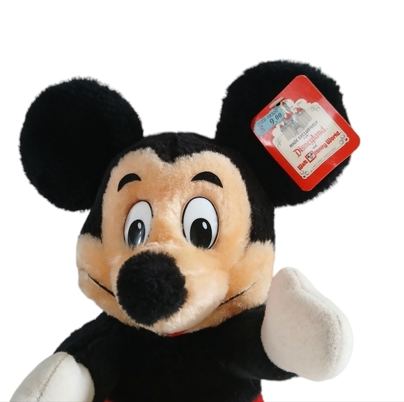 Vintage Mickey Mouse Plush Walt Disney World Disneyland Toy New Tags - Picture 5 of 13